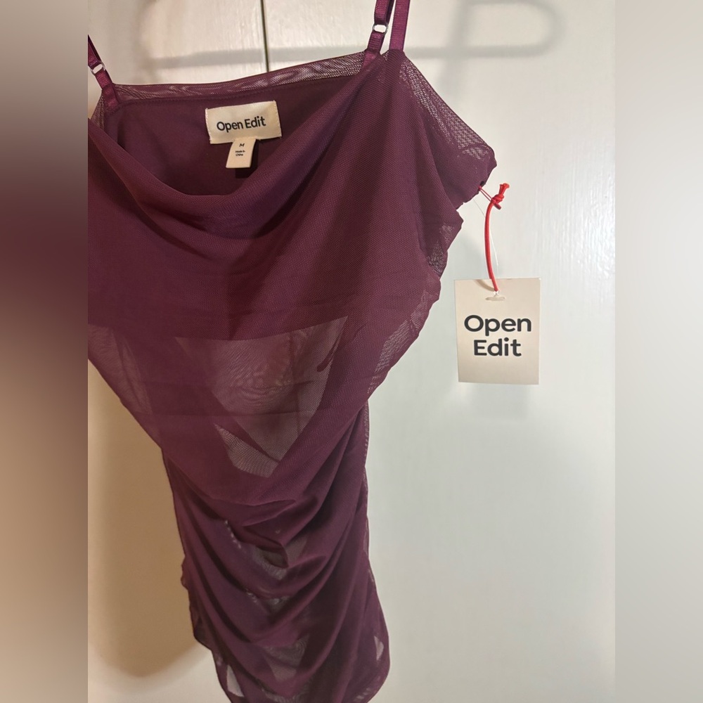 Open Edit Purple Ruched Cami Top - Picture 6 of 6